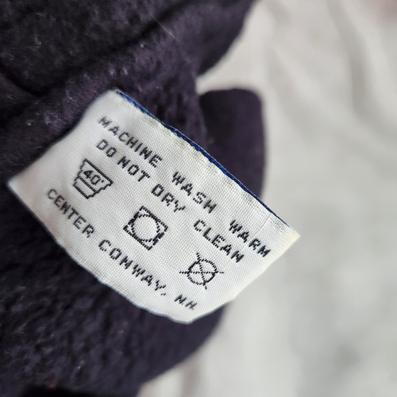 Vintage The Mews New Hampshire USA Made Black Fleece Neck Warmer Gaiter - Picture 3 of 6